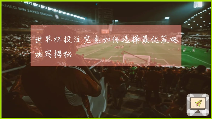 世界杯投注究竟如何选择最优策略诀窍揭秘